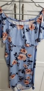 Maternity Blue floral dress